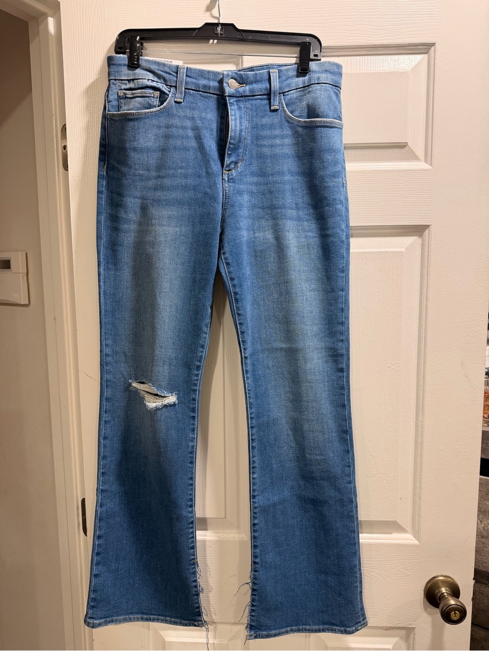 Blue Distressed Women's Joe’s Jeans - Petite Bootcut